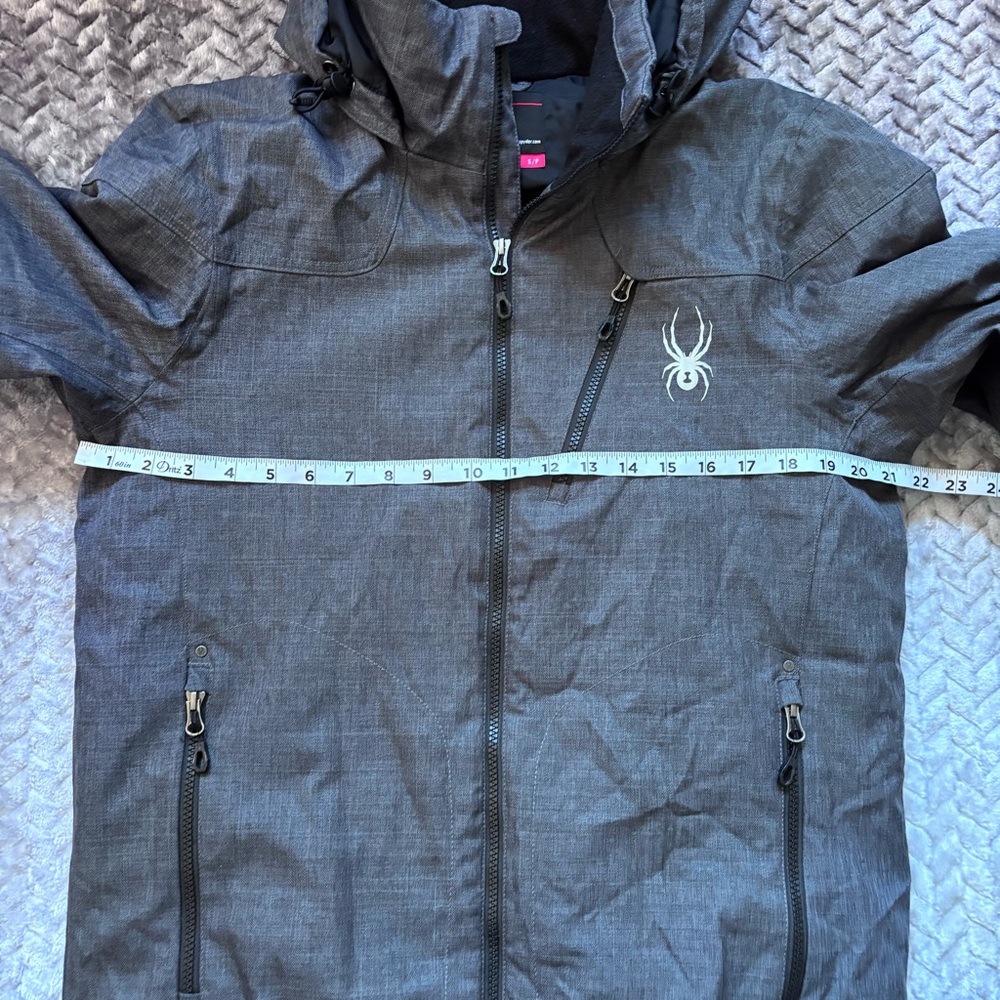Spyder Vyrse Men's Black Hooded thinsulate Ski Jacket size Small - Picture 8 of 12